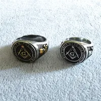 Exaggerated Geometric Titanium Steel Men's Rings main image 1