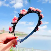 Girl'S Princess Flower Plastic Hair Band sku image 1