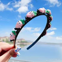 Girl'S Princess Flower Plastic Hair Band sku image 2