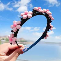 Girl'S Princess Flower Plastic Hair Band sku image 9