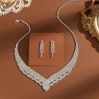 Wedding Formal Shiny Geometric Alloy Inlay Artificial Rhinestones Women's main image 3