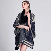 Women's Streetwear Plaid Polyester Shawl sku image 4