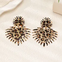 1 Pair Exaggerated Irregular Alloy Drop Earrings main image 5