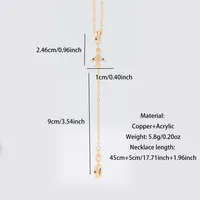 Original Design Wedding Simple Style Airplane 18K Gold Plated Zircon Arylic Copper Cuban Link Chain Curb Chain Pendant Necklaces Wholesale main image 5