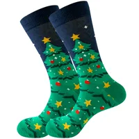 Unisex Simple Style Christmas Tree Santa Claus Cotton Crew Socks 20 PCS/Package sku image 2