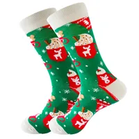 Unisex Simple Style Christmas Tree Santa Claus Cotton Crew Socks 20 PCS/Package sku image 6