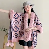 Women's Elegant Retro Lady Printing Polyester Tassel Shawl sku image 5