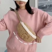 Women's Cute Bear Woolen Waist Bags main image 3