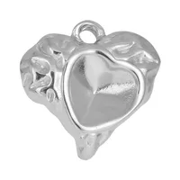 1 Piece 16 * 16mm 304 Stainless Steel 18K Gold Plated Heart Shape Pendant Jewelry Accessories main image 5