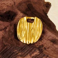 1 Piece 17*14mm 304 Stainless Steel 18K Gold Plated Geometric Pendant Jewelry Accessories main image 4