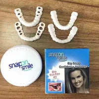 Upper And Lower Teeth Braces Snap On Smile Boxed Teeth Stickers Simulation Braces Silicone Whitening False Teeth Braces main image 3