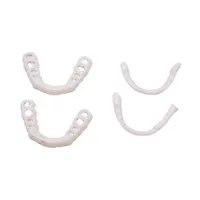 Upper And Lower Teeth Braces Snap On Smile Boxed Teeth Stickers Simulation Braces Silicone Whitening False Teeth Braces main image 4