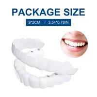 Upper And Lower Teeth Braces Snap On Smile Boxed Teeth Stickers Simulation Braces Silicone Whitening False Teeth Braces main image 5