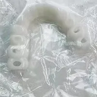 Upper And Lower Teeth Braces Snap On Smile Boxed Teeth Stickers Simulation Braces Silicone Whitening False Teeth Braces sku image 2