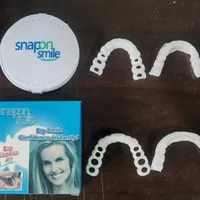 Upper And Lower Teeth Braces Snap On Smile Boxed Teeth Stickers Simulation Braces Silicone Whitening False Teeth Braces sku image 4