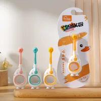 Suction Cup Duck Wanmao Children's Toothbrush 1 Pack 2-6 Years Old Cartoon Children's Fine Soft Hair Toothbrush  Wholesale main image 1