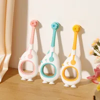 Suction Cup Duck Wanmao Children's Toothbrush 1 Pack 2-6 Years Old Cartoon Children's Fine Soft Hair Toothbrush  Wholesale main image 3