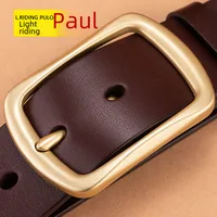 Genuine Goods POLO Paul Men's Pin Buckle Belt Pin Buckle Belt [send Puncher]] main image 1