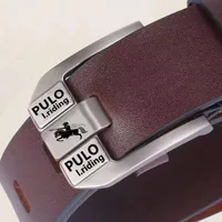 Genuine Goods POLO Paul Men's Pin Buckle Belt Pin Buckle Belt [send Puncher]] sku image 1