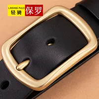 Genuine Goods POLO Paul Men's Pin Buckle Belt Pin Buckle Belt [send Puncher]] sku image 10