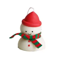 Simple Style Snowman Soy Wax White Beeswax Candle main image 5