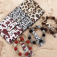 Unisex Leopard PVC Buckle Card Holders main image 3