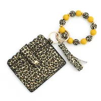 Unisex Leopard PVC Buckle Card Holders sku image 4