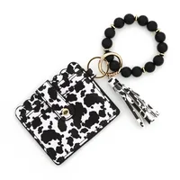 Unisex Leopard PVC Buckle Card Holders sku image 8