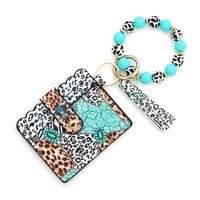 Unisex Leopard PVC Buckle Card Holders sku image 7