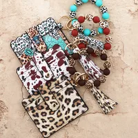 Unisex Leopard PVC Buckle Card Holders main image 1