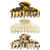 Fashion Decorative Hairpin Leopard Hair Accessories Acetic Acid Plate Clip  Hawksbill Banana Hairpin Manufacturers main image 5