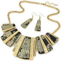 New  European And American Fashion Retro Leopard Necklace Sweater Chain Set Chain Jewelry Set main image 3