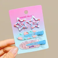 Summer Sweet Cool Girl Star Hairpin Sweet Cute Traceless Hairpin  Fruit Cosmetic Clip Hairpin Bb Clip sku image 2