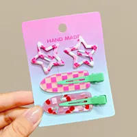 Summer Sweet Cool Girl Star Hairpin Sweet Cute Traceless Hairpin  Fruit Cosmetic Clip Hairpin Bb Clip sku image 4