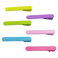 6cm Stick Clip Thin Round Head Solid Duckbill Clip Shiny Seamless Hair Clip Handmade DIY Material Side Clip Hair Clip main image 3