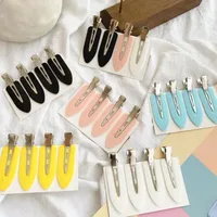 Spot Small Leaf Seamless Hairpin Net Red Bangs Edge Clip Headdress Hair Makeup Tools Girl Duck Bill Clip main image 3