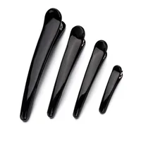 Black Duckbill Clip Large Seamless Hairpin Large Bangs Partition Side Clip Plastic Clip Small Makeup Artist Special main image 1