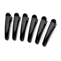 Black Duckbill Clip Large Seamless Hairpin Large Bangs Partition Side Clip Plastic Clip Small Makeup Artist Special main image 2