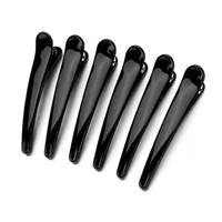 Black Duckbill Clip Large Seamless Hairpin Large Bangs Partition Side Clip Plastic Clip Small Makeup Artist Special main image 4