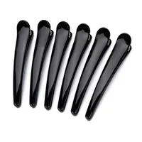 Black Duckbill Clip Large Seamless Hairpin Large Bangs Partition Side Clip Plastic Clip Small Makeup Artist Special main image 5