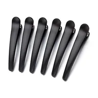 Black Duckbill Clip Large Seamless Hairpin Large Bangs Partition Side Clip Plastic Clip Small Makeup Artist Special sku image 8