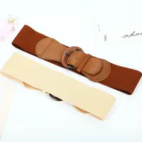 Fashion Waist  Fashion Dress Women's Belt Leather Bag Buckle Animal Pattern Elastic Elastic Wide Belt main image 2