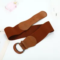 Fashion Waist  Fashion Dress Women's Belt Leather Bag Buckle Animal Pattern Elastic Elastic Wide Belt main image 3