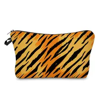 New  Style Tiger Pattern Animal Pattern Cosmetic Bag  Crocodile Pattern Storage Bag Leopard Print Wash Bag Wholesale sku image 3