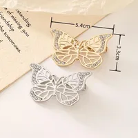 New Korean Version Of Rhinestone Alloy Seamless Hairpin Chain Ring Side Clip DIY Handmade  Finished Hairpin main image 4