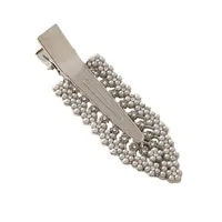 New Korean Version Of Rhinestone Alloy Seamless Hairpin Chain Ring Side Clip DIY Handmade  Finished Hairpin main image 5