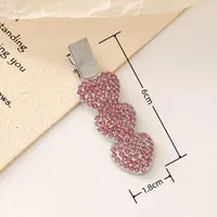 New Korean Version Of Rhinestone Alloy Seamless Hairpin Chain Ring Side Clip DIY Handmade  Finished Hairpin sku image 9