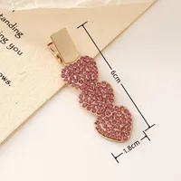 New Korean Version Of Rhinestone Alloy Seamless Hairpin Chain Ring Side Clip DIY Handmade  Finished Hairpin sku image 8