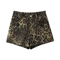 Spring New   Women's Clothing Street Fashion Casual Animal Print  Shorts W028 6165 main image 1