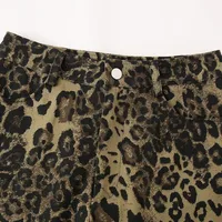 Spring New   Women's Clothing Street Fashion Casual Animal Print  Shorts W028 6165 main image 2